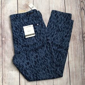 NWT Anthropologie Pilcro Leopard Mid-Rise Skinny
